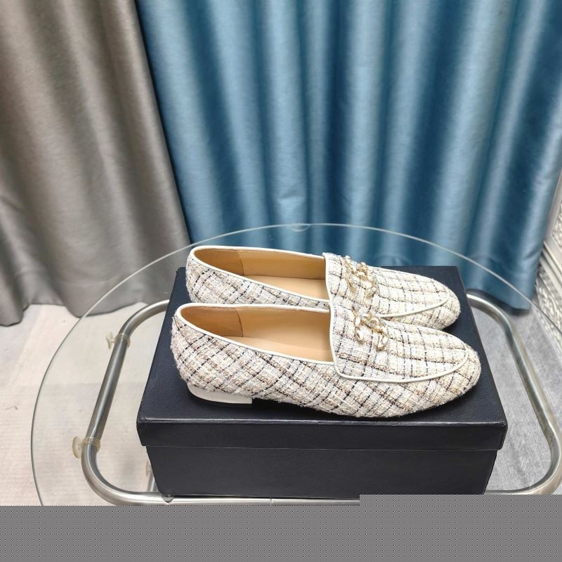 Ch*el leather shoes